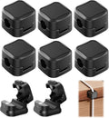 8 Pack Magnetic Cord Organizer, Strong Adhesive Desk Magnetic Cable Clips Management, Ideal Phone Cord Holder for Nightstand Desk Car Home Office Charger Holder (Black)