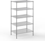 24" Deep x 36" Wide x 64" Height Wire Shelving Kit | 5-Tier | NSF Commercial Storage Rack Unit
