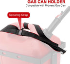 5 Gallon (20 Liter) Gas Can Holder with One Securing Strap, Cold-forged Steel Fuel Tank Mounting Rack Bracket Compatible with Midwest Gas Can