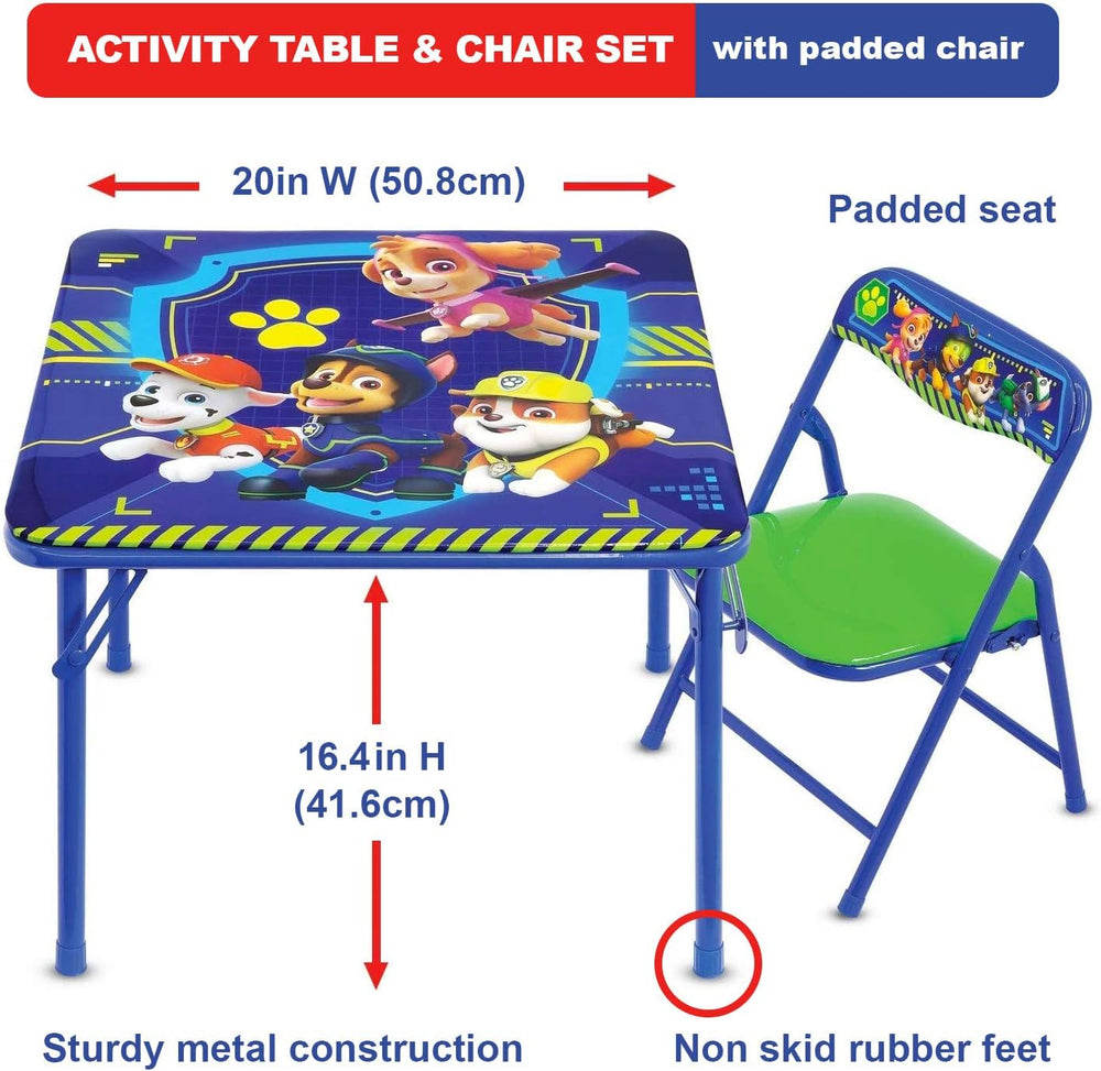 Paw Patrol Table & Chair Set for Toddlers 24-48M, Includes 1 Table & ...