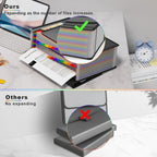 25 Pockets Accordion File Organizer with Handle,Expanding File Folder for Paper/Document/Bill,Portable Filing Box,Visible Window,Quick Search,Expandable Bottom,Large Capacity,A4/Letter Size