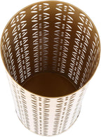 Metal Stylish Hollow Copper Pattern Umbrella Holder Bin for Entryway, Rustproof Indoor Umbrella Stand for Home Office, 1pc (Large)