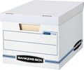 Bankers Box 30-Pack Basic Duty File Storage Boxes with Lids, Letter/Legal, STOR/FILE, (0071304)
