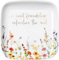 Jewelry Ring Dish for Women Christian Gifts Trinket Tray Inspirational Friendship Gifts for Friend Birthday Jewelry Tray for Her Sisters Besties Verse: Sweet Friendship –Proverbs 27:9