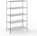 24" Deep x 54" Wide x 86" Height Wire Shelving Kit | 5-Tier | NSF Commercial Storage Rack Unit