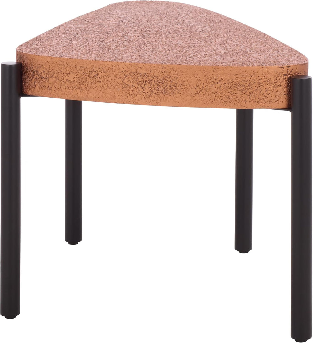 SAFAVIEH Home Collection - Sado Triangular Iron Accent Table in Brown & B...