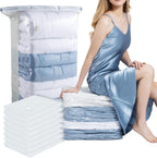 8 Pack Vacuum Storage Bags, Jumbo Cube 31x40x15 Inch, Extra Large Vacuum Seal Bgas for Comforters, Blankets, Pillow, Quilts, Space Saver Clost Oragnization, Clear