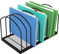 Simple Trending 9 Section Metal File Sorter Organizer for Desk Home Office, Black