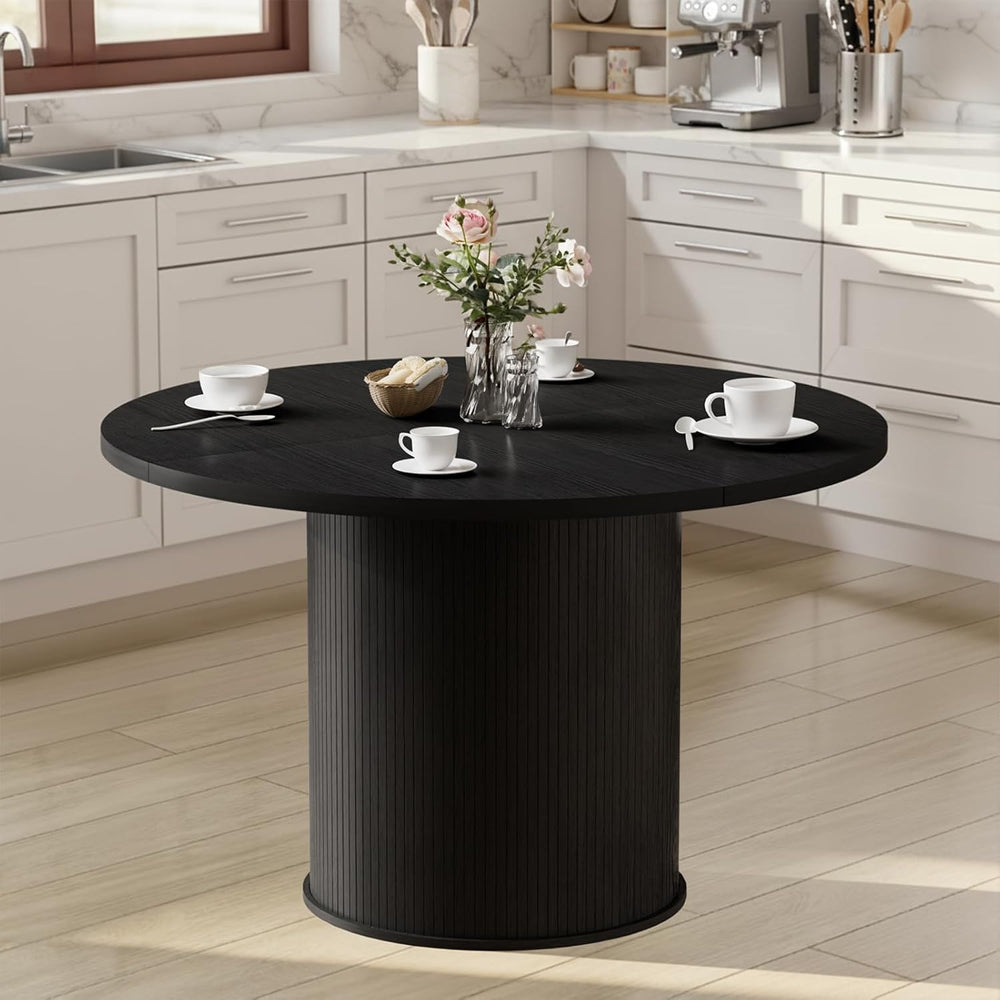 HOMMPA 48'' Round Dining Table for 4-6 Kitchen Table Circle Dinner Ta...