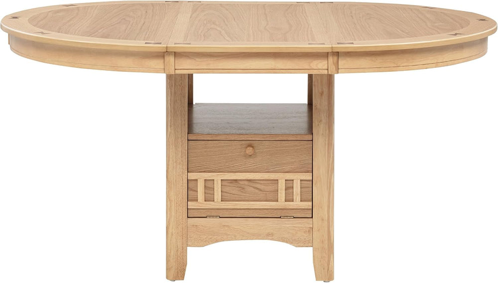 Coaster Home Furnishings - LAVON - Wood - Oval Extendable Dining Table with 1...