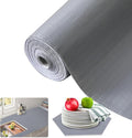 Beautysaid Shelf and Drawer Liner for Kitchen Cabinet, Non Adhesive Non Slip Shelf Paper Waterproof Washable Thickened for Dresser Pantry Shelve Bathroom Protector Liner(Gray,12 in x 10 FT)