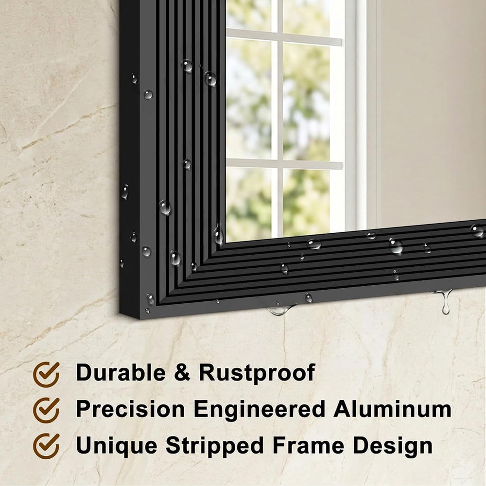 DESBING 24"x30" Black Bathroom Mirrors for Over Sink, 3MM Tempered ...