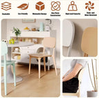 Dining Chairs, Heavy-Duty Plastic Stools, Commercial Dining Chairs, with Comfy Low Back Lumbar Support, for Parties, Home, Office(Green)