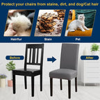 Dining Room Chair Covers - Stretch Kitchen Chair Covers Set of 4, Removable Washable Slipcovers for Home, Hotel, Banquet