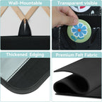 PACMAXI Hanging Badge Button Pin Organizer Display Storage Stand, Enamel Mini Button Pins Display Holder, Hold Up To 32 Pins. (Black-32 Pockets)