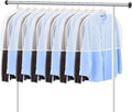KEEGH Extra Wide Garment Shoulder Covers Bag (Set of 12) Breathable Hanging Closet Suit Organizer Keep Clothes Shoulder Clean, 2" Gusset Hold More Coats, Jackets, Dress | 2 in Gusset Hold More Suit, Coats, Jackets, Dress, Breathable Garment Covers Dust