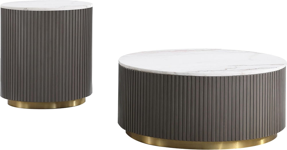 Coaster Home Furnishings - Jason - Wood and Metal - 2-Piece Coffee Table Set ...