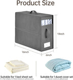 Bed Sheet Organizers and Storage,8 Pack Linen Closet Organizers and Storage, Foldable Bedding Storage for Bedsheets,