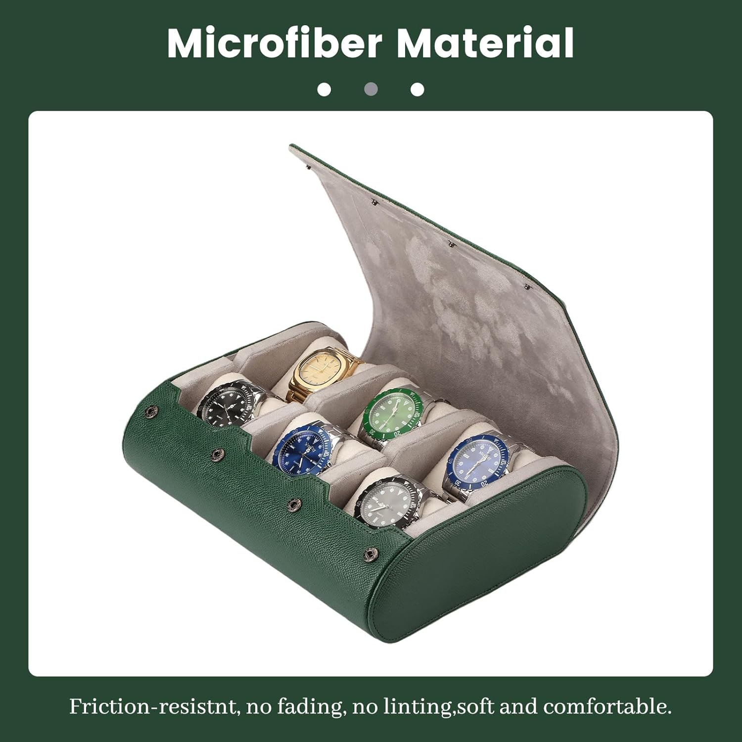 Watch Roll Travel Case for Men - Multifunctional Leather Watch Travel Cases Watch Display Box Cabinet ，Christmas Gift for Man/Woman/Office,daily watch case