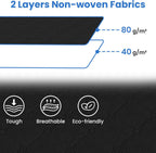 Fab totes Storage Bags,Clothes Blanket Storage Bins Foldable Closet Organizers with Reinforced Handle for Home Dorm Storage and Organization,Fabric Bags for Organizing Sheets,Clothing (Black,4 Pack)