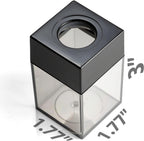 Officemate Small Clip Dispenser with Magnetic Top, Clear/Black (93687)