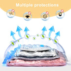 Vacuum Bags for Travel - Space Saver Combo 8 Pack