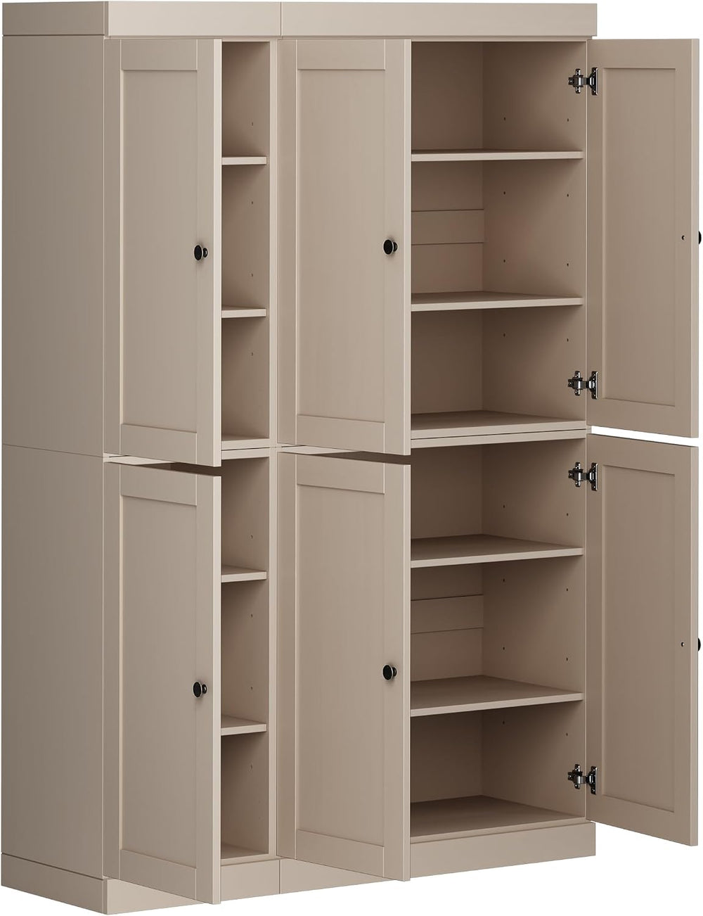 Palace Imports Solid Wood Kitchen Pantry Cabinet - 71.5" Tall, 48.5&quot...
