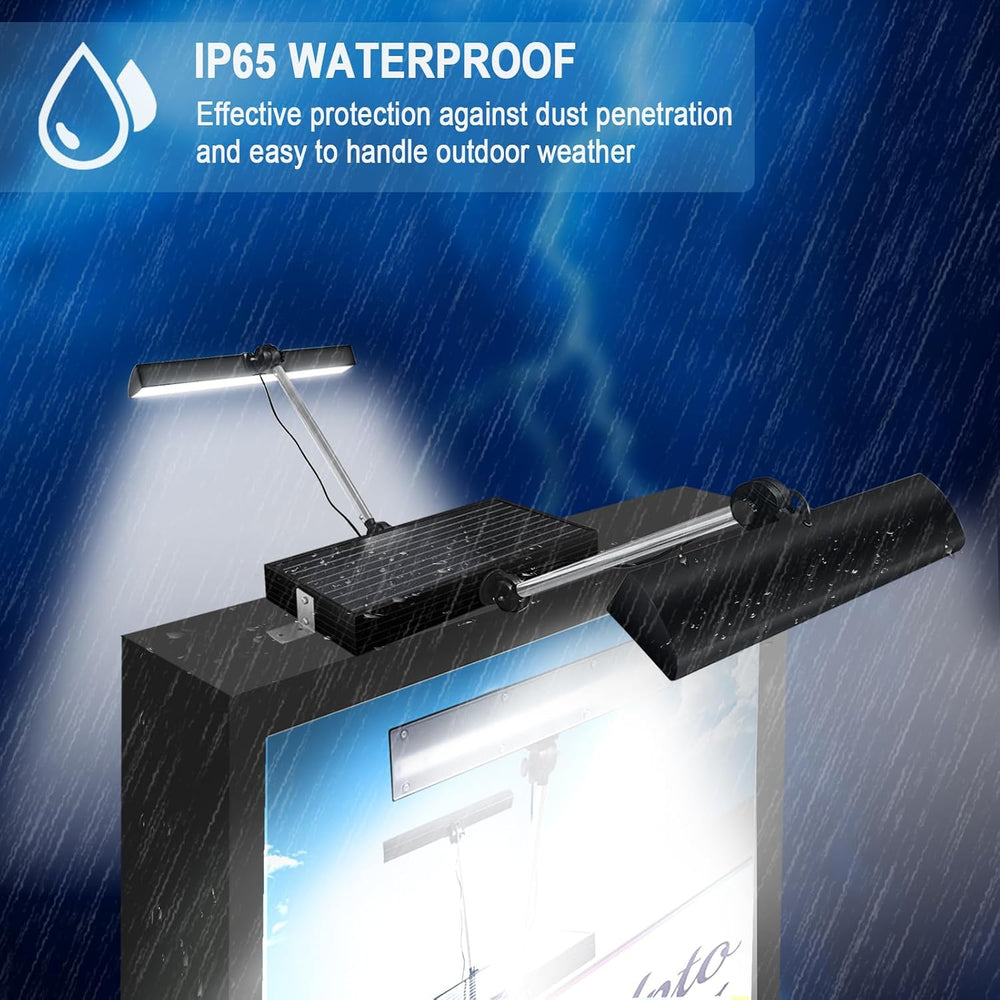 Solar Sign Light, 420Pcs LED 12000mAh Battery,Wireless Billboard Light,IP65 W...