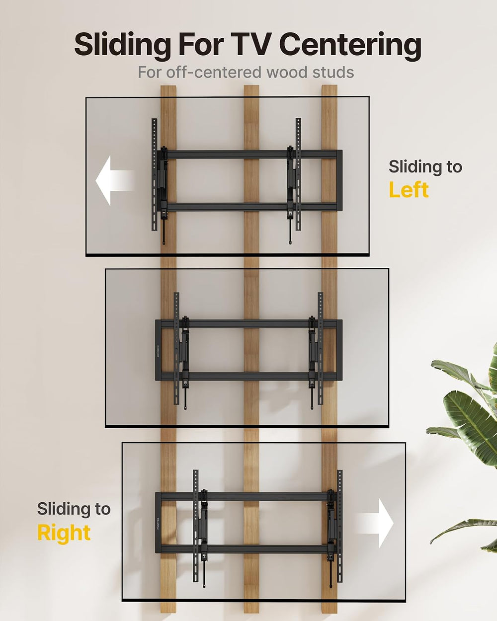 monTEK Heavy Duty Tilting TV Wall Mount for 55–105" Large TVs up to 200l...