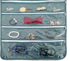 BB Brotrade Hanging Jewelry Organizer,Accessories Organizer,56 Zipper Pocket Organizer for Holding Jewelries (Grey-Zipper)