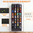 Ofiray-home Over the Door Shoe Organizer, 30-40 Pairs | Large & Deep Pockets, Fits Boots, Sneakers or Larger Shoes, Space-Saving, For Bedroom, Small Closet, Entryway