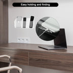 Cosmos Remote Control Stand Wall Mount Phone Holder with Removeable Block Wall Shelf Cell Phone Charging Brackets Holder Multipurpose Storage Organizer (Transparent Clear)