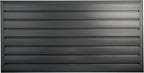 HANDIWALL (BLACK) PVC Slatwall Garage Wall Organizer, 4x2ft Heavy Duty Framed Slatwall Panel Storage Kit, Wall Mount Organizing Storage System For Slatwall Accessories