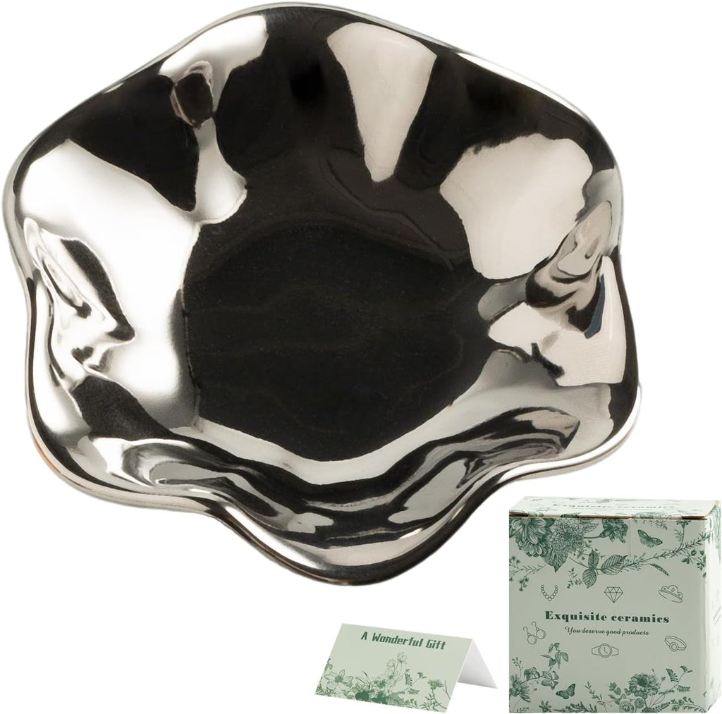 BEUNAIZER Jewelry Dish Tray, Ring Dish, Ceramic Trinket Tray, Key Bowl | Color box packing makes it more gift-ready for birthdays, holidays, friends, sisters, daughters, mothers or daily use.