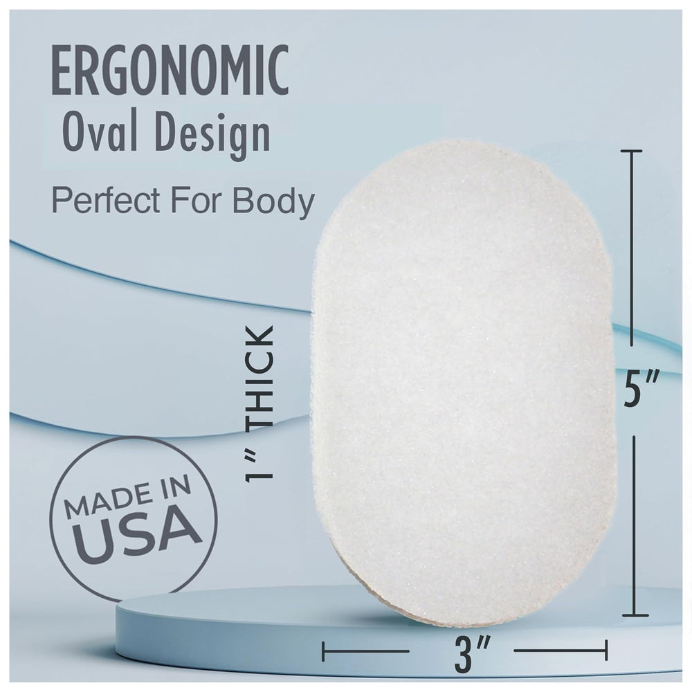 HartFelt Bath Sponges for Shower | Oval Body Wash Scrubber for Exfoliating Sk...