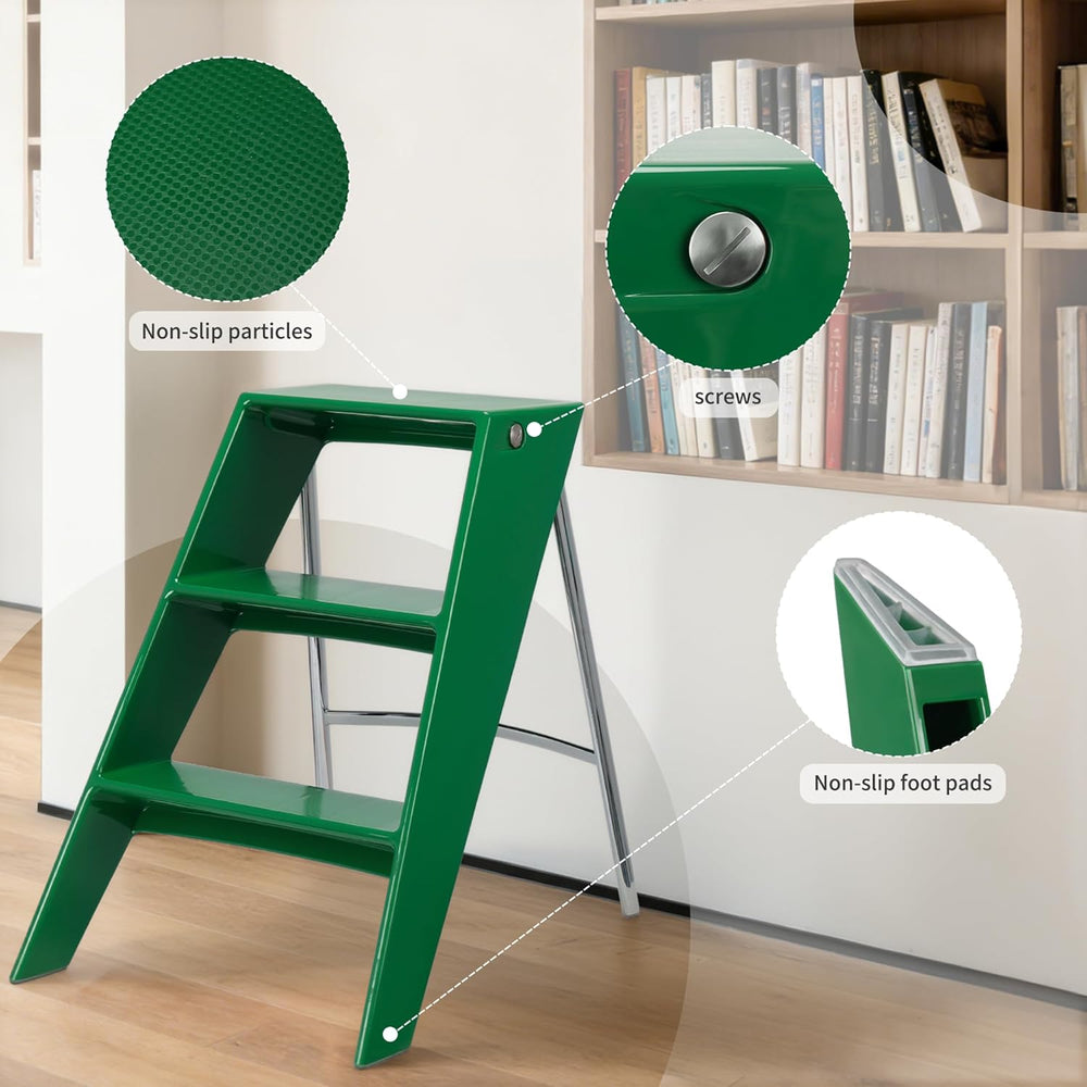 HOTEAGLE Modern Folding Chair - Multifunctional Design Doubles as Step Stool ...