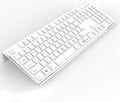 Acrylic Tilted Computer Keyboard Stand for Ergonomic Typing, Keyboard Tray Holder with Silicone Non-Slip Case, White