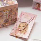 Depesche TOPModel Summer Feeling 13579 Large Jewellery Box in Pink with Model Motif and Floral Details, Jewellery Box with Code, Sound and Mirror