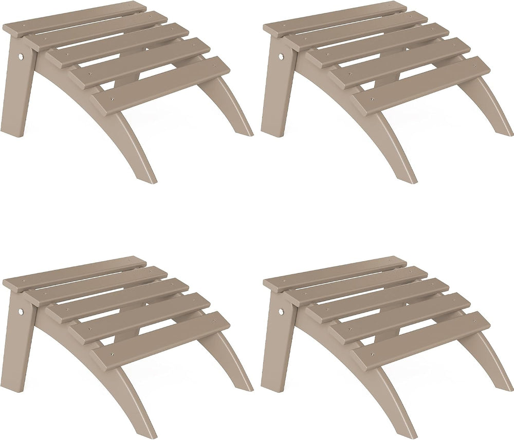 NAVINE Adirondack Ottoman Set of 4, Folding Adirondack Ottoman for Adirondack...