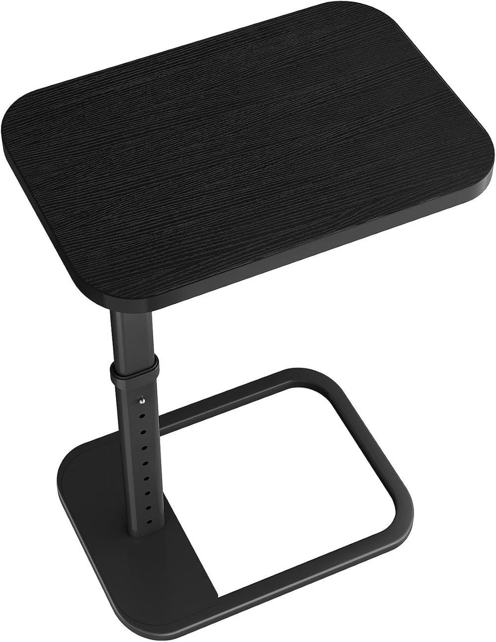 Kitstorack TV Tray Table, Adjustable Height & Rounded Metal Corners, Snac...