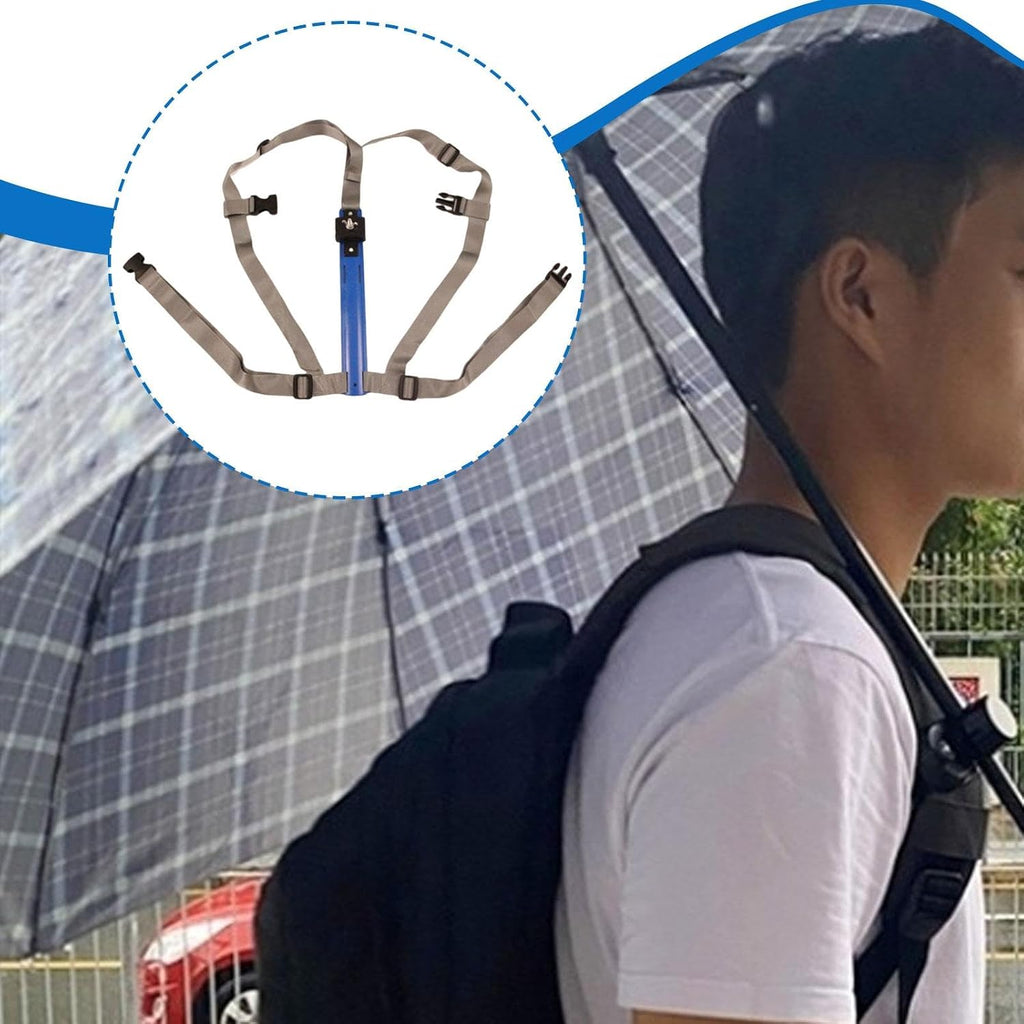 Hands Free Sun Umbrella Holder,Sunshades Accessory Sturdy Portable Unisex Rain Stand for Outdoor Activity, Back