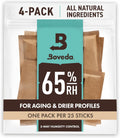 Boveda 65% Two-Way Humidity Control Packs For Aging & Long-Term Storage in Plastic & Wood Boxes – Size 60 – 4 Pack – Moisture Absorbers – Humidifier Packs – Hydration Packets in Resealable Bag