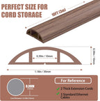 Floor Cord Covers for Wires 12FT Cable Hider Wire Cover Self Adhesive Cord Hider Floor for Offices, Homes, Workshops, Warehouses Cable Cavity 0.39" W x 0.27" H
