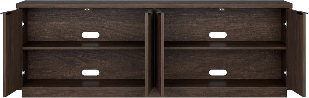 Henn&Hart 70" TV Stand for TVs up to 78", Rich Brown | Elegant ...