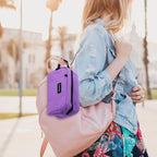 CERBONNY Small Cooler Bag Freezable Lunch for Work School Travel,Leak-proof Bag,Small Insulated For Kids/Adults,Freezer Bags,Freezable Snack Bag,Mini Fit Yogurt purple-1