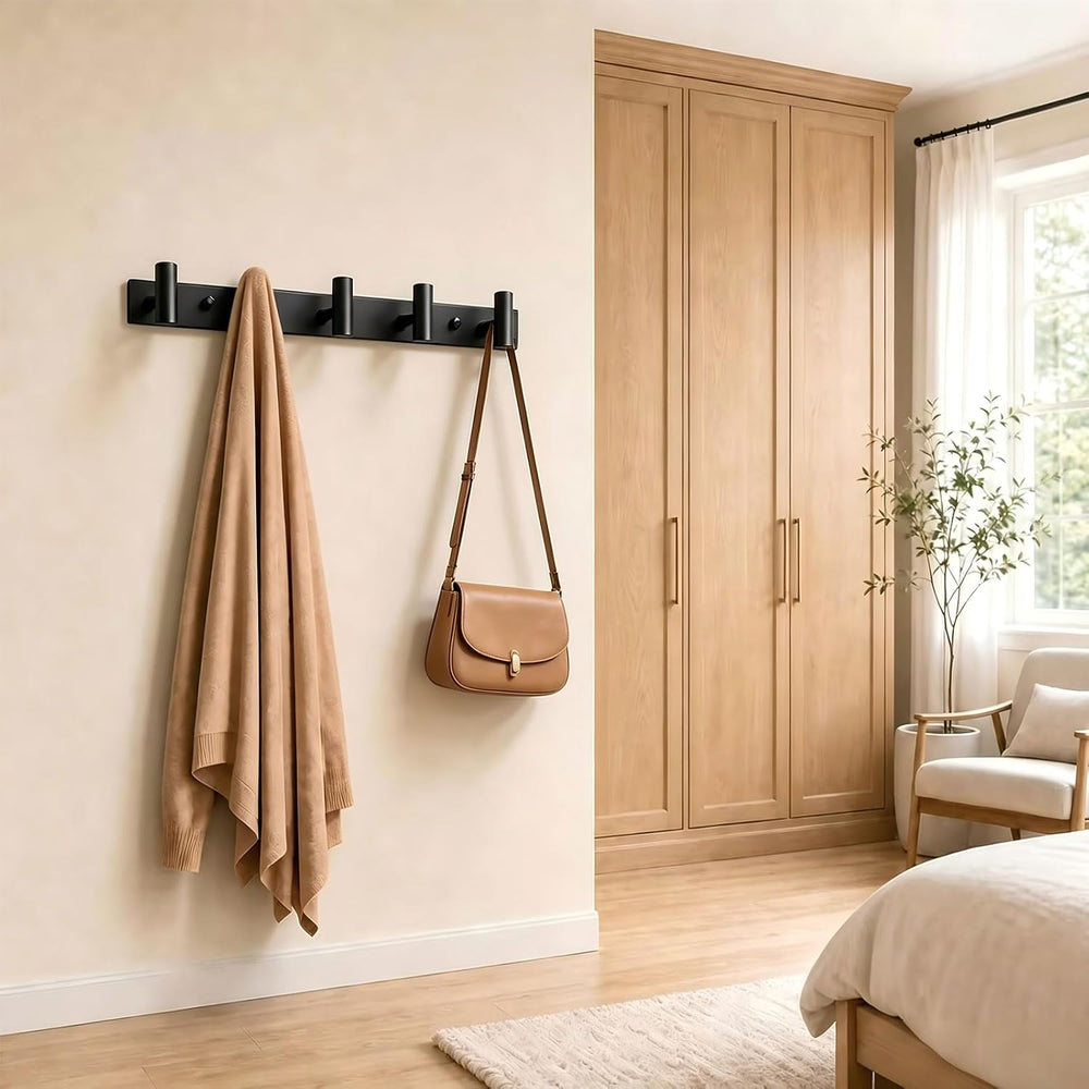 Coat Rack Wall Mounted with 5 Hooks,Heavy Duty Stainless Steel Wall Hooks for...