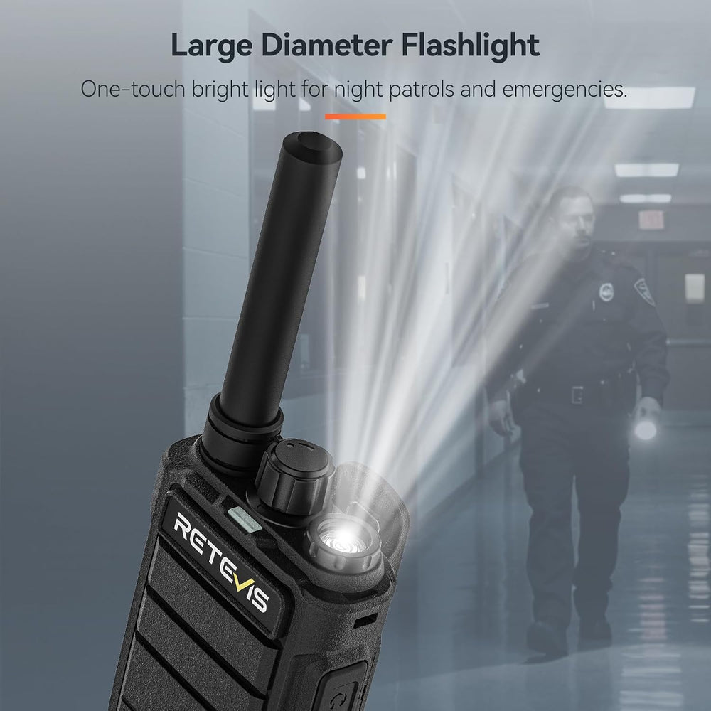 Retevis RB26H 2 Way Radio Long Range, Walkie Talkies with Earpiece, 10-Pack