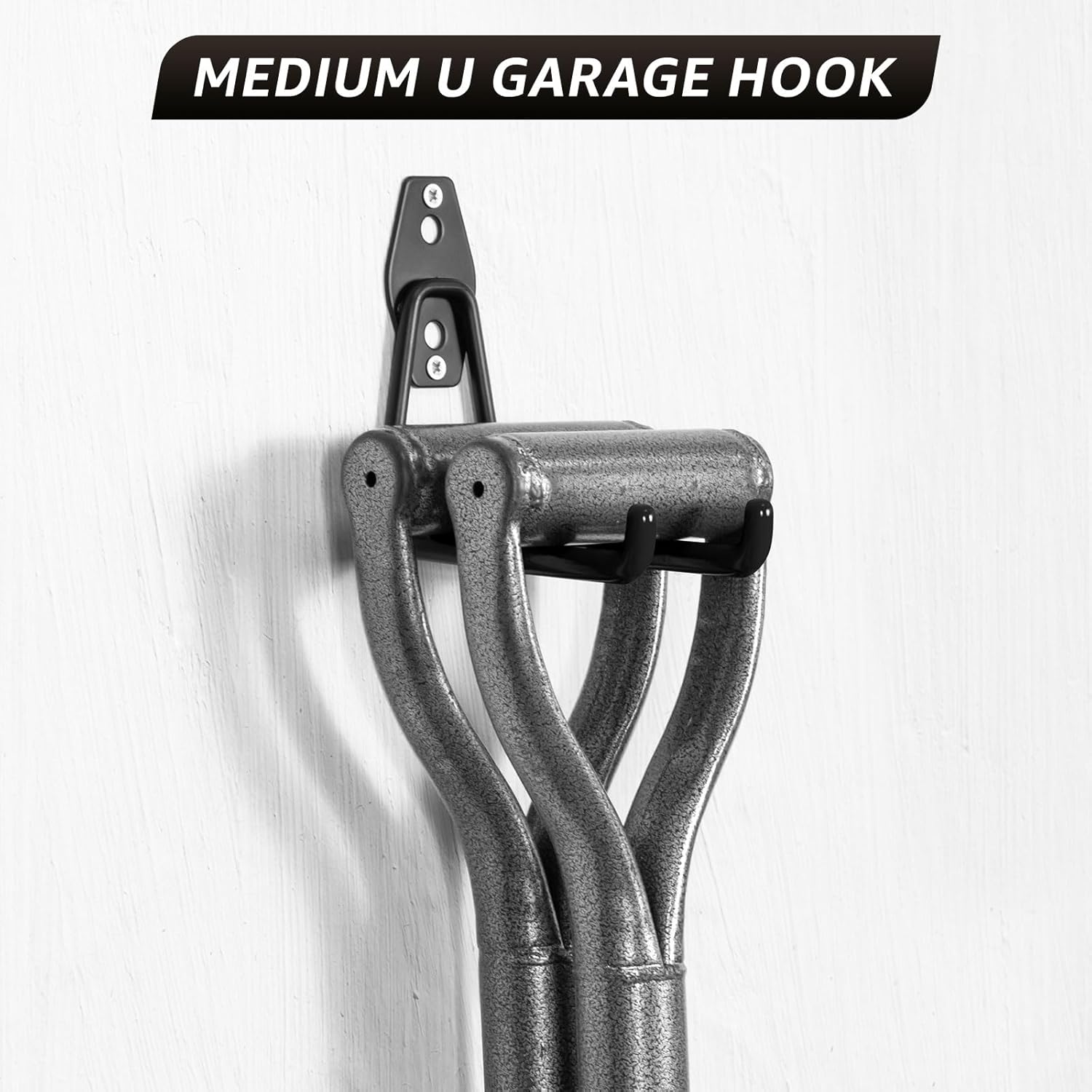 30 Pack Utility Steel Heavy Duty Wall Mount Garage Hooks,with Anti-Slip Coating,for Hanging Bikes,Ladder,Ropes,Bulk Items,Power,Yard and Garden Tools