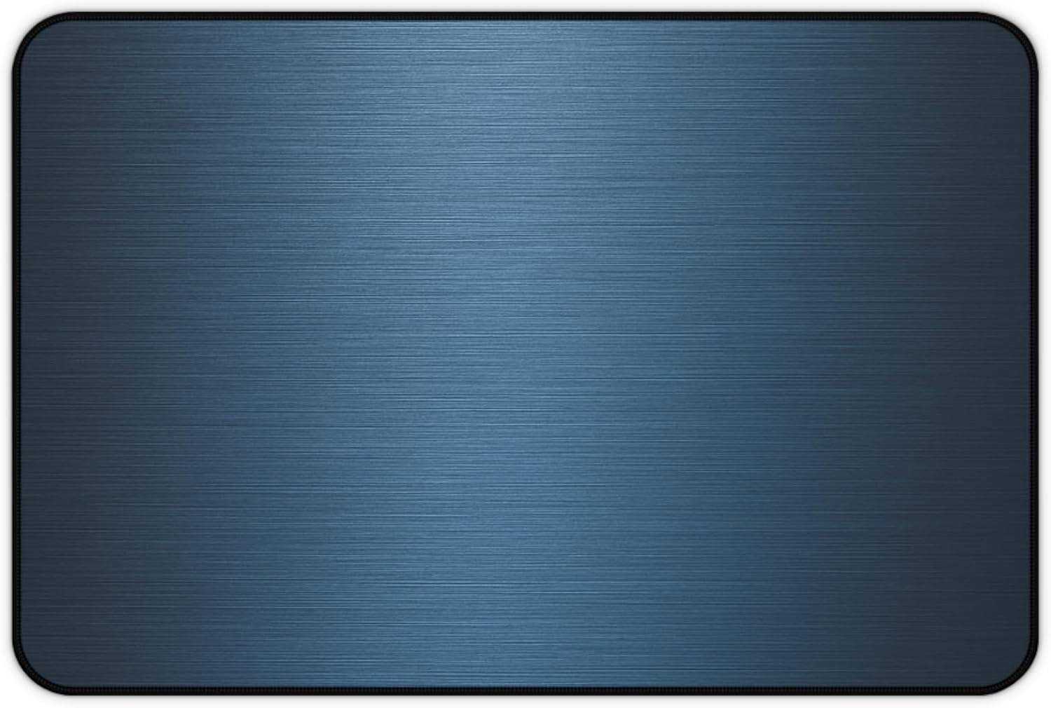 Brushed Metal Texture Desk Mat - Extended Mouse Pad & Desk Pad, Neoprene Surface, Non-Slip Rubber Base, Stitched Edges, Desk Protector for Keyboard & Mouse, Sizes 12x18/12x22/16x32 (Blue, 12x18)