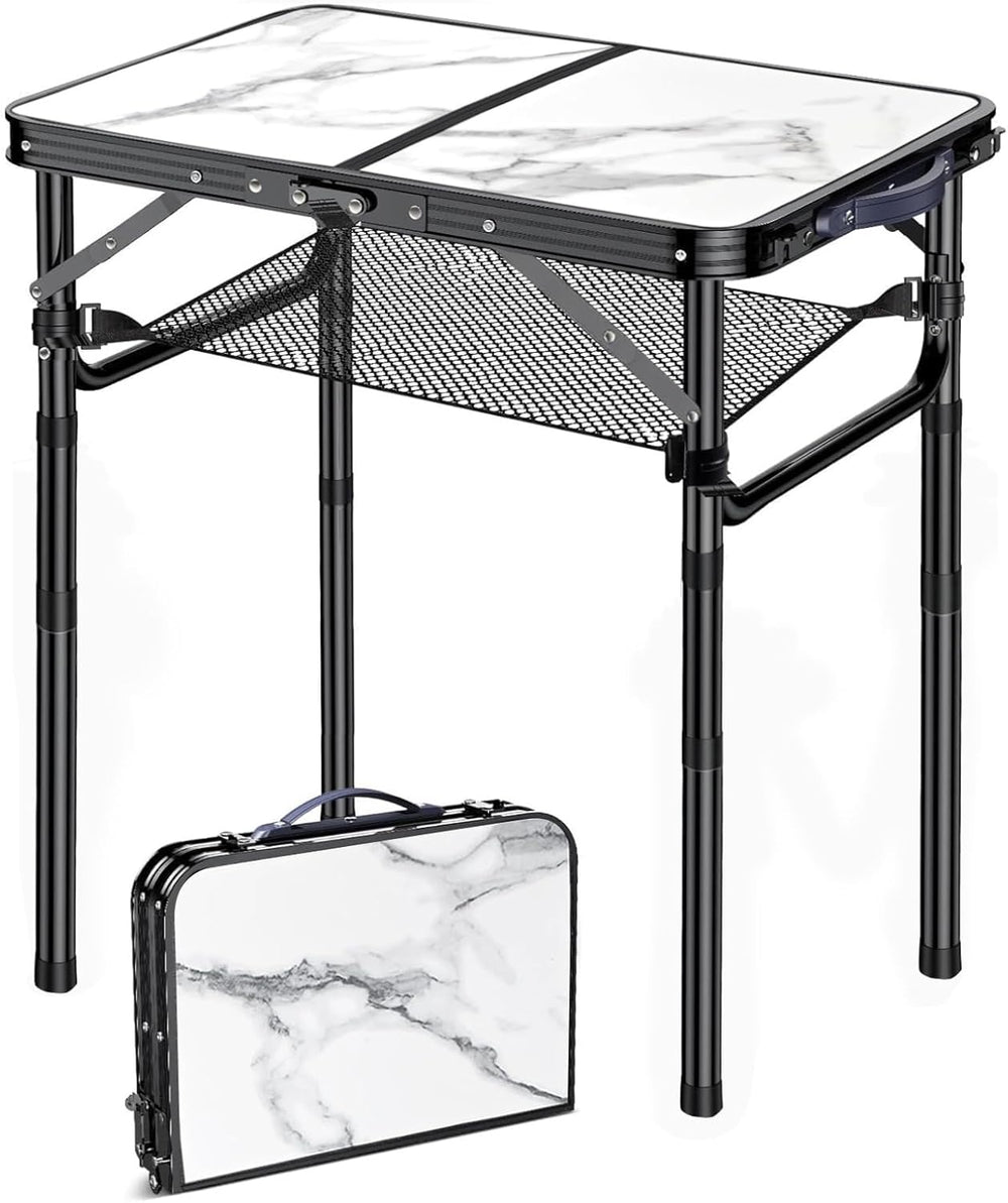 Folding TV Trays Foldable Dinner Tray Table, 3 Adjustable Height, 24"x 1...